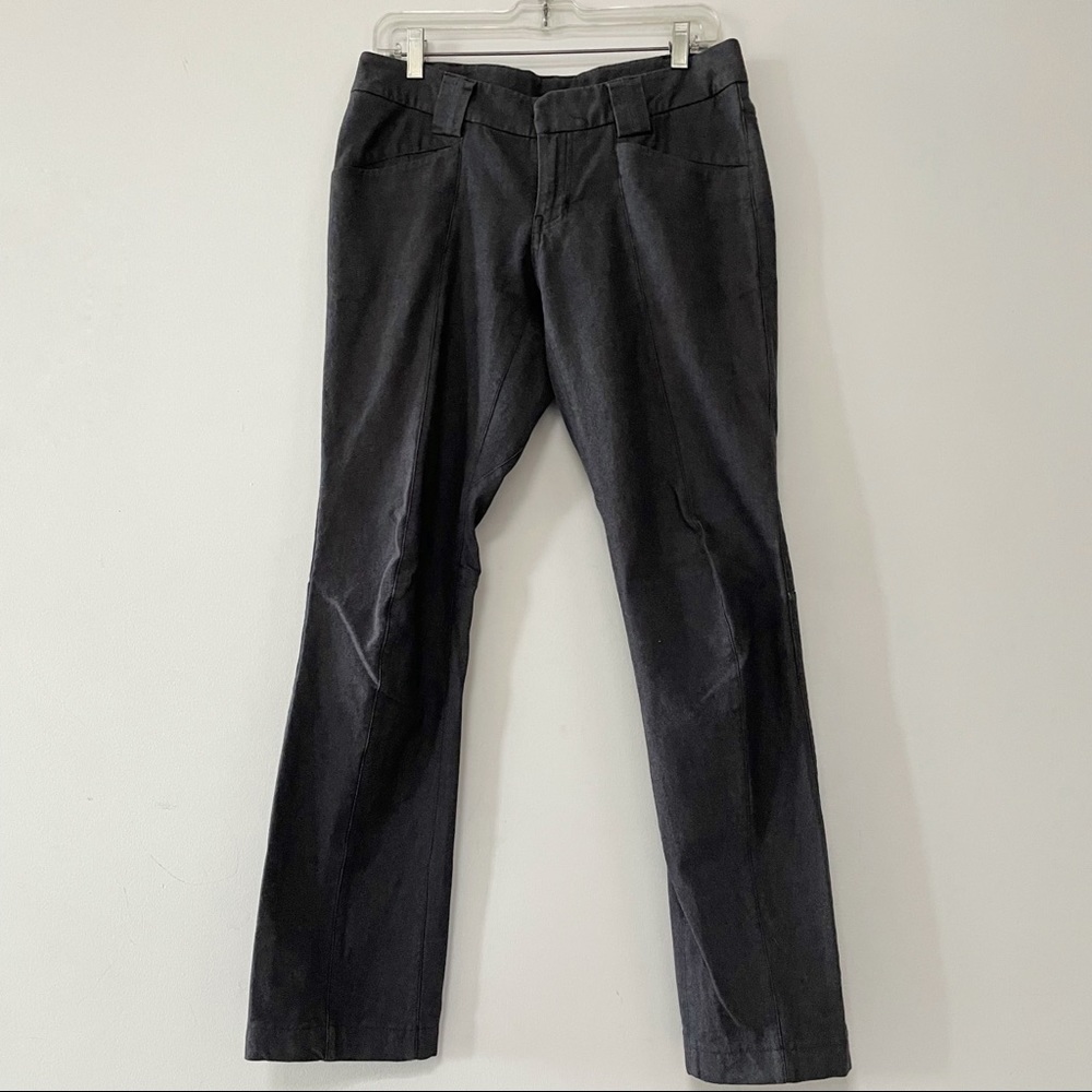Arc’teryx women’s trim fit pants trousers wool cotton blend grey